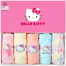 女童 Hello Kitty 4 號三角內褲 5 件套