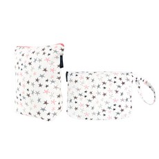 Coney Island 防水攜帶式尿布墊+收納包, 摩登星星款