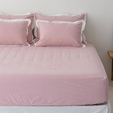 스코홈 바이오워싱 고밀도 순면 호텔식 홑겹 매트리스커버 높은형