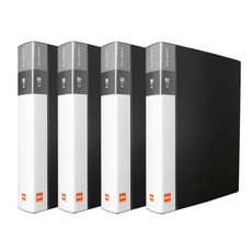 Office DEPOT 80個索引清除文件, 黑色的, 4個