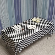 Marketpio 廚房一次性派對桌布 格紋 類型1, 5個, 1個