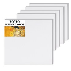Berniart 棉布畫布 美術畫板 30*30cm, 5個