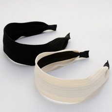 羅紋寬版髮帶 2件組