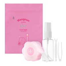 auau 大眼蕾絲雙眼皮貼 S 360片 + Y字棒 + 鑷子 + 30ml 空瓶 套組, 混色, 1套