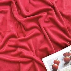릴리패브릭 포토카드 촬영 부드러운 극세사 원단 5mm, 레드, 1개