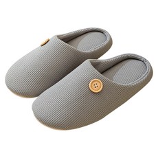 bebehome 日式簡約舒適居家拖鞋, 灰色, 1雙