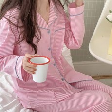 Another Day女款Home Sweet睡衣長袖上衣+褲子套裝