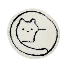 JCP Nyangmonite 圓形地毯 S, 單色, 1個