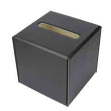 FENICE 롤티슈 케이스 플레인, 블랙, 1개