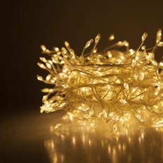 LED裝飾燈串 31V 6m, 銀色(電線)+暖色(黃光) A Set, 200顆, 1組