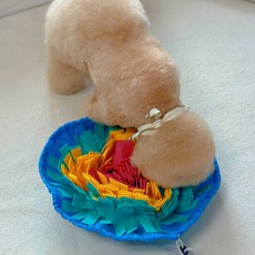 MAAH 狗狗袋狀嗅聞IQ玩具, 藍黃色, 1個