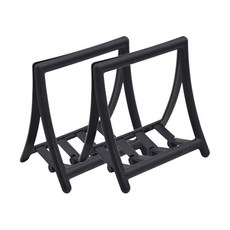 優良品 簡約夾式多用途書擋 2入, 黑色