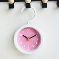 MJK 馬卡龍浴室時鐘, 粉紅色