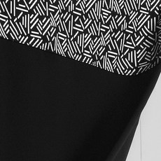 DECOREAN 魔鬼氈黏貼式遮光窗簾, 黑色搭配(文森特)