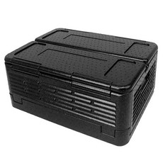 frandy 可折疊戶外保溫保冰箱 L號, 39L, 黑色