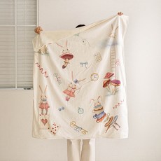 ELENA HEIM 嬰幼兒安睡冬季午睡毯, 奇幻樂園兔子