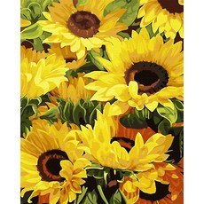 Play about 名畫繪製DIY組合 太陽花之歌 40*50cm, 混色, 1個