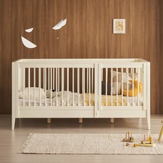 레이디가구 올리브 원목 데이베드 침대 프레임 단품 가드형 방문설치, 아이보리