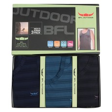 BFL OUTDOOR 男士舒適彈性背心3件組 BMR-1702