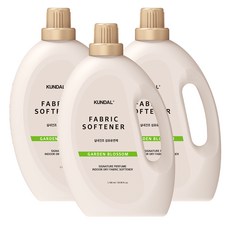 KUNDAL 昆黛爾 超濃縮室內曬衣香氛柔軟精 花園香, 1180毫升, 3個