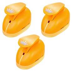 알로데 프레스 모양 펀치 세트 색상랜덤, 3개, 03 크라운