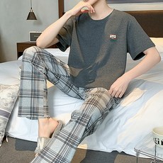 Style Contact 男士日常短袖長褲睡衣組 TM-52204