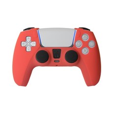 안녕마켓 PS5 전용 듀얼센스 컬트롤러 패드 실리콘케이스, 레드, 1개
