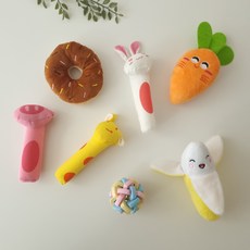 狗狗入門玩具7件組, 1套, 混合色