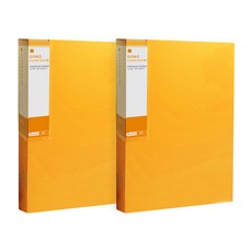TUCO.B Dono A4透明文件夾 60頁, 橘色, 2個