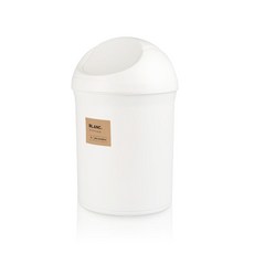 Changsin Living Blanc 半橢圓搖蓋垃圾桶 7L, 白色