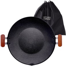 KITCHEN FLOWER CookinIH爐適用木柄烤盤+專用收納袋, 35cm, 1組