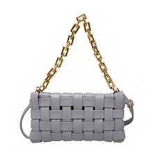 여성용 시크한 매듭 포인트 체인 스트랩 숄더백