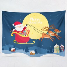 Artyhome 聖誕快樂法蘭絨掛毯, TYPE09, 1個