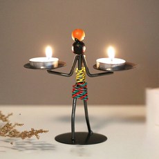 青藍 手工蠟燭燭台 J, 混色