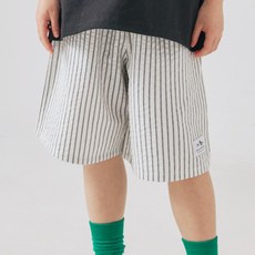 vavkids 青少年兒童條紋標籤短褲