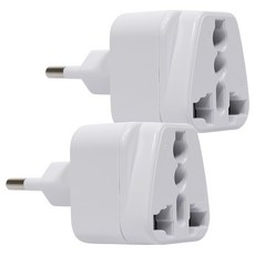 Home Planet 旅行用多功能轉換插頭 歐規, 2個