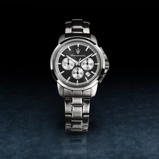 maserati 男士 SUCCESSO 金屬經典腕錶 時尚防水夜光手錶 R88736210