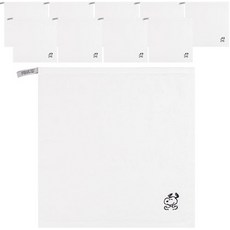 Songwol 松月 吊掛式史努比人物刺繡擦手巾, 史努比白, 10個