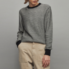 OFFICINE GENERALE MEN 男款 MARCO 條紋 義大利羊毛混紡針織衫