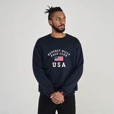 비버리힐스폴로클럽 로렐 기모 맨투맨 티셔츠 CPM9T18