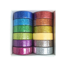 Dong-A Pms DIY Dakkoo 閃光遮蔽膠帶 Vivid 12 色 15mm, 混色, 1個