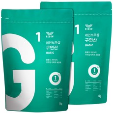 REBOW 基礎檸檬酸清潔劑, 1kg, 2個