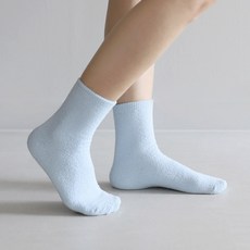 코지라벨 여성용 편안한 발 무압박 무지 파스텔 산모양말