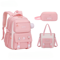 Saint Doll 3合1小學生書包 + 輔助包 + 鉛筆盒套組