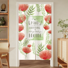 BonBon naturel 加厚質感一片式長門簾/風水簾, 心花開