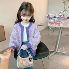 Arbe 兒童牛角扣開襟衫