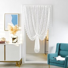 아티홈 프렌치 레이스 투광성 벨크로 커튼