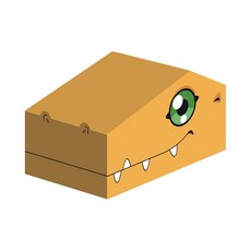 LOTTE 樂天 數碼寶貝大冒險亞古獸造型包裝零食組 505g, 9種, 1組