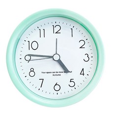 基本粉彩桌鐘, 圓形綠色