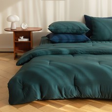 HELLOSLEEP 素色抗菌除臭膠原蛋白韓式薄被套組